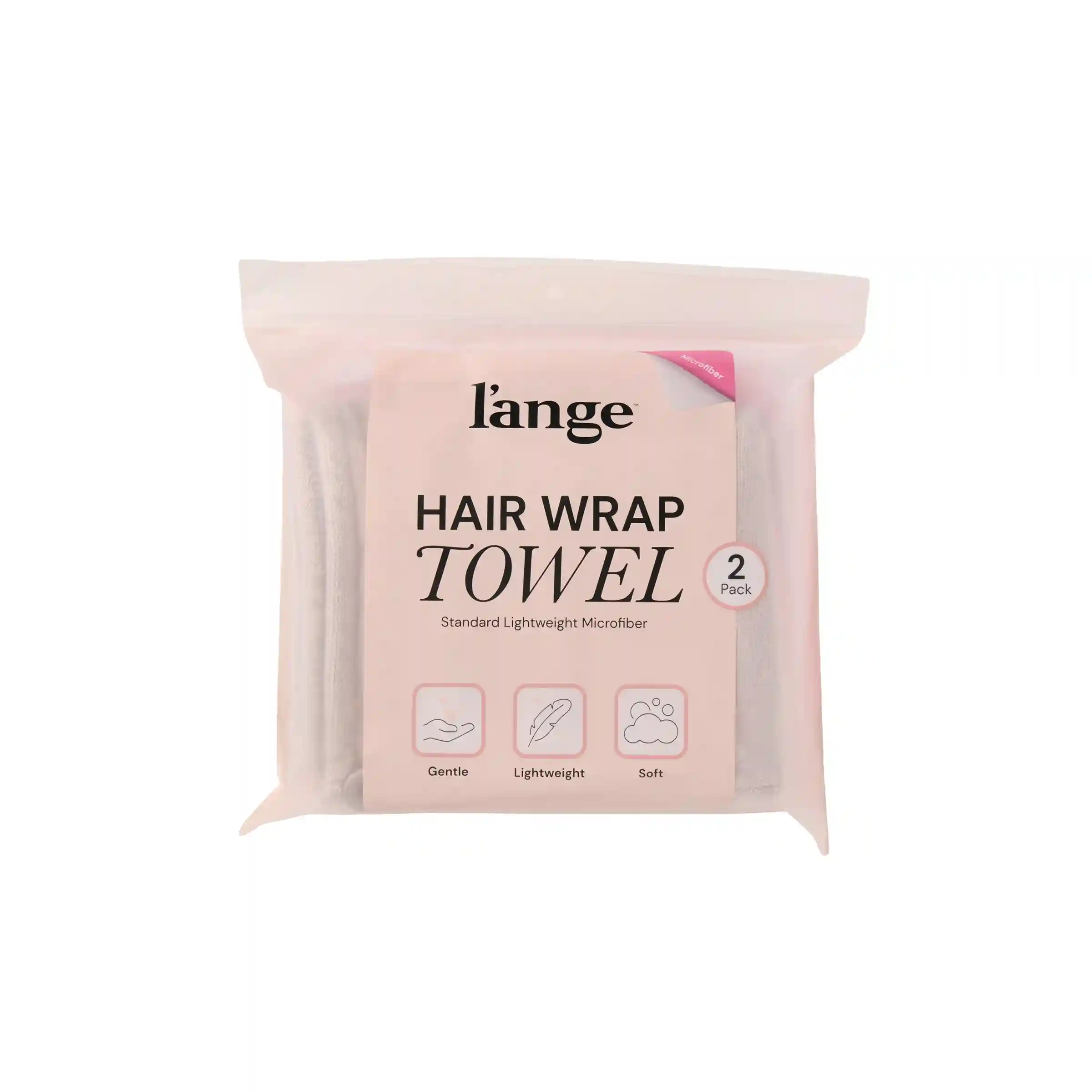 Alternative view of Hair Wrap Towel Medium Lightweight Microfiber 2-Pack